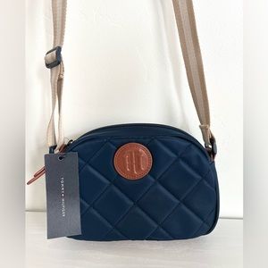NWT Tommy Hilfiger Women’s crossbody bag blue/brown color